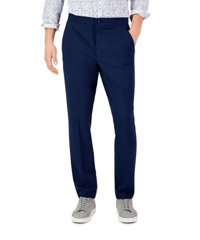 Men's Modern Knit Suit Pants Blue $21.59 Pants