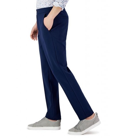 Men's Modern Knit Suit Pants Blue $21.59 Pants