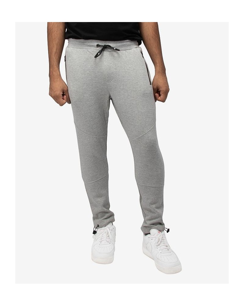 Men's Fleece Adjustable Ankle Drawstring Joggers Pants Gray $19.60 Pants