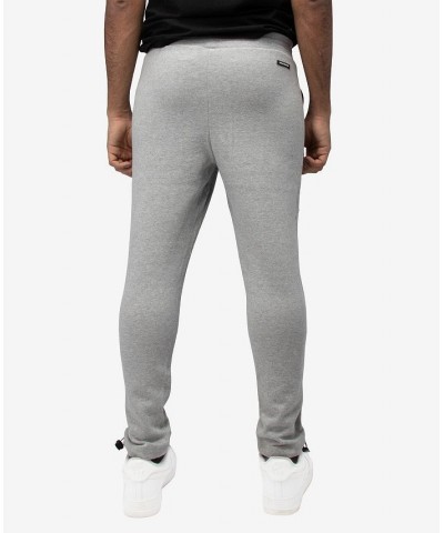 Men's Fleece Adjustable Ankle Drawstring Joggers Pants Gray $19.60 Pants