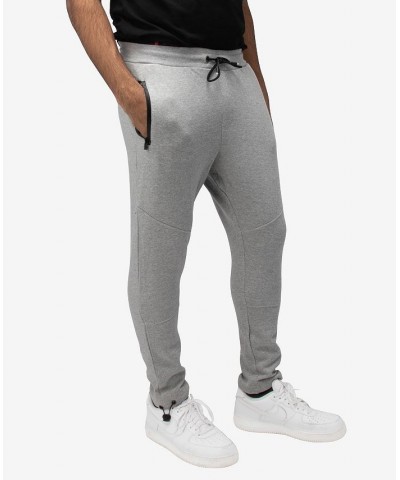 Men's Fleece Adjustable Ankle Drawstring Joggers Pants Gray $19.60 Pants