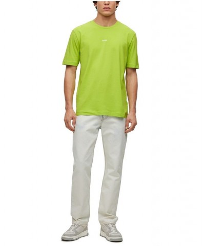 BOSS Men's Relaxed-Fit Stretch Cotton Logo Print T-shirt Green $34.68 T-Shirts