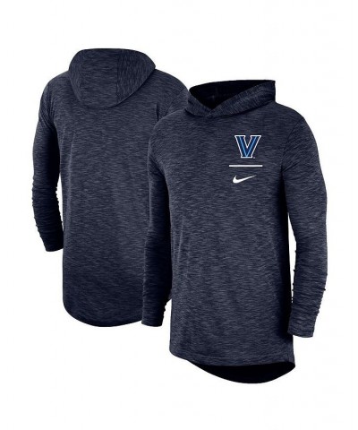 Men's Navy Villanova Wildcats Slub Performance Long Sleeve Hoodie T-shirt $38.49 T-Shirts