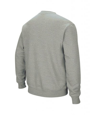 Men's Heather Gray Rutgers Scarlet Knights Arch & Logo Crew Neck Sweatshirt $35.39 Sweatshirt