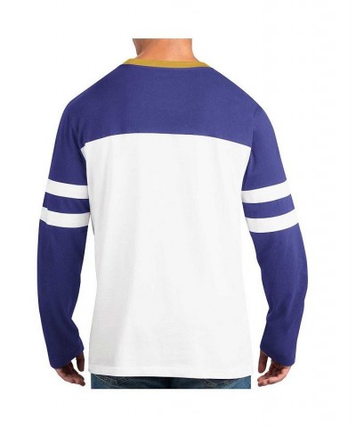 Men's Purple, White Baltimore Ravens Halftime Long Sleeve T-shirt $40.00 T-Shirts