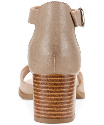 Kendaall T-Strap Dress Sandals Brown $38.96 Shoes