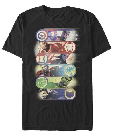 Marvel Men's Avengers Endgame Hero Icons, Short Sleeve T-shirt Black $17.15 T-Shirts