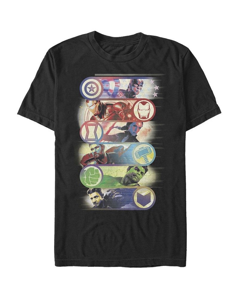 Marvel Men's Avengers Endgame Hero Icons, Short Sleeve T-shirt Black $17.15 T-Shirts