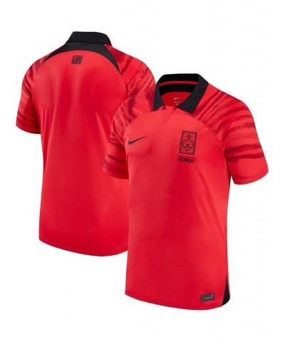 Men's Red South Korea National Team 2022/23 Home Breathe Stadium Replica Blank Jersey $48.30 Jersey