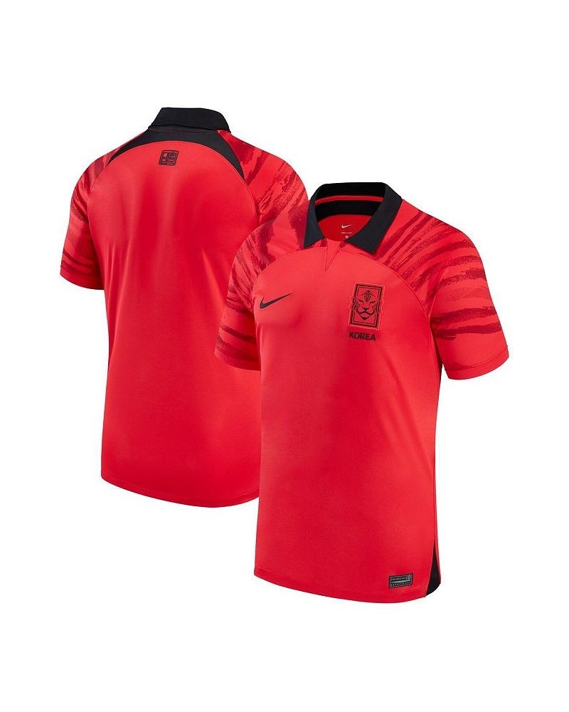 Men's Red South Korea National Team 2022/23 Home Breathe Stadium Replica Blank Jersey $48.30 Jersey