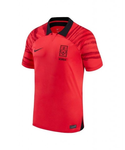 Men's Red South Korea National Team 2022/23 Home Breathe Stadium Replica Blank Jersey $48.30 Jersey