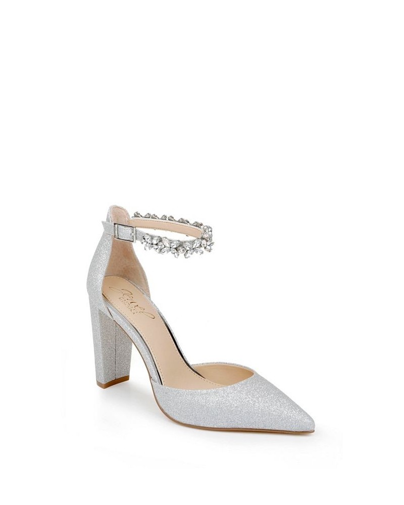 Women's Ollie Evening Pumps Silver $45.15 Shoes