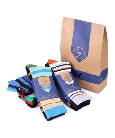 Men's Funky Colorful Dress Socks Pack of 12 PD01 $20.52 Socks