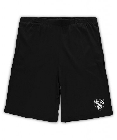 Men's Heathered Gray, Black Brooklyn Nets Big and Tall T-shirt and Shorts Sleep Set $42.39 Pajama