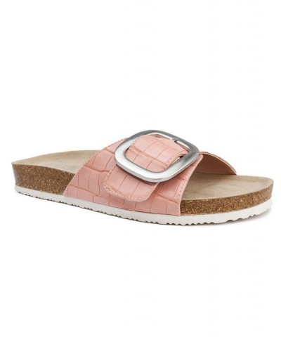 Women's Zerri Slip-on Slide Sandals Pink $27.00 Shoes