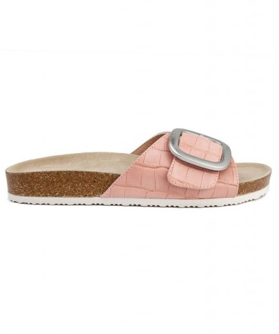 Women's Zerri Slip-on Slide Sandals Pink $27.00 Shoes