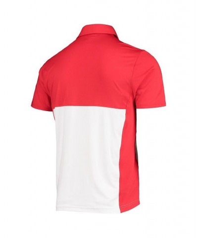 Men's Red, White Texas Tech Red Raiders 2022 Blocked Coaches Performance Polo Shirt $38.28 Polo Shirts