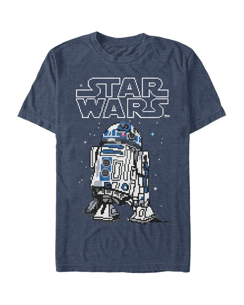 Star Wars Men's Classic Winter R2-D2 Short Sleeve T-Shirt Blue $20.99 T-Shirts