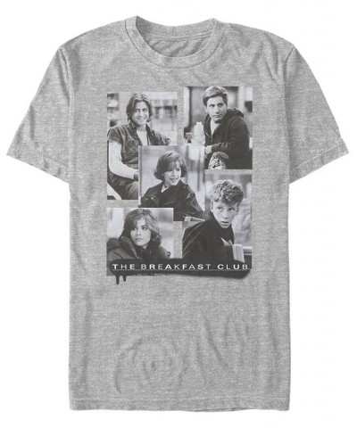 The Breakfast Club Men's Character Photos Short Sleeve T-Shirt Gray $19.24 T-Shirts