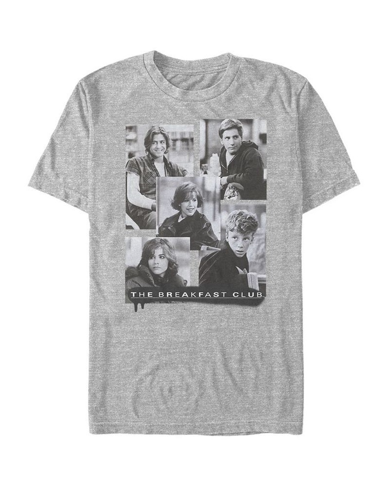 The Breakfast Club Men's Character Photos Short Sleeve T-Shirt Gray $19.24 T-Shirts