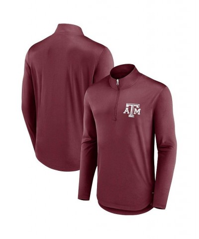 Men's Branded Maroon Texas A&M Aggies Tough Minded Quarter-Zip Top $31.85 Sweatshirt