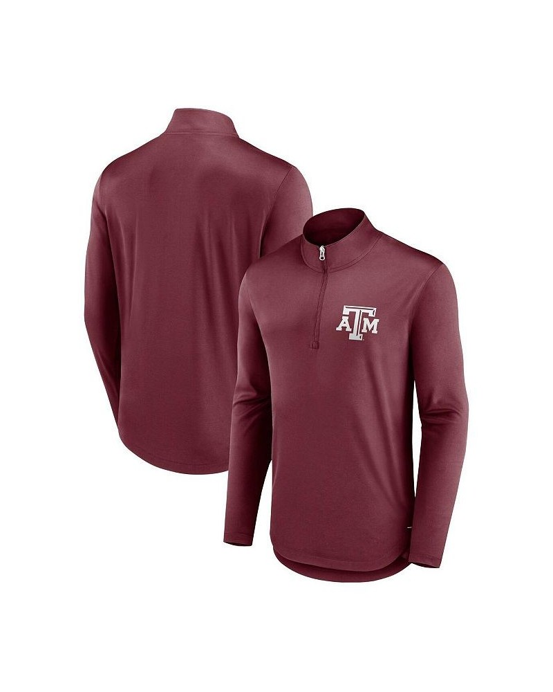 Men's Branded Maroon Texas A&M Aggies Tough Minded Quarter-Zip Top $31.85 Sweatshirt