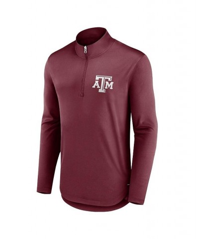 Men's Branded Maroon Texas A&M Aggies Tough Minded Quarter-Zip Top $31.85 Sweatshirt