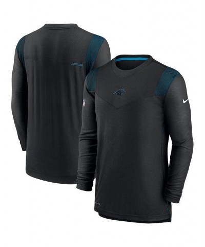 Men's Black Carolina Panthers Sideline Player Uv Performance Long Sleeve T-shirt $37.50 T-Shirts