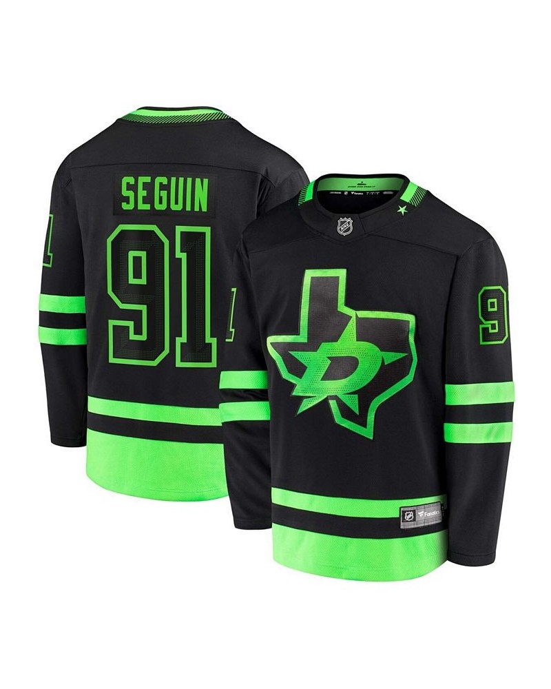 Men's Tyler Seguin Black Dallas Stars 2020/21 Alternate Premier Breakaway Player Jersey $60.63 Jersey