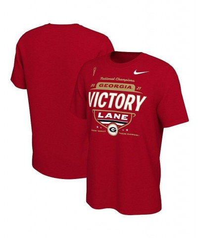 Men's Red Georgia Bulldogs College Football Playoff 2021 National Champions Locker Room T-shirt $20.15 T-Shirts