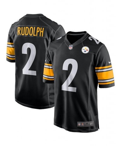 Men's Mason Rudolph Black Pittsburgh Steelers Game Player Jersey $47.60 Jersey