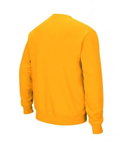 Men's Gold Iowa State Cyclones Arch and Logo Crew Neck Sweatshirt $20.21 Sweatshirt