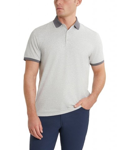 Men's Solid Button Placket Polo Shirt PD04 $28.98 Polo Shirts