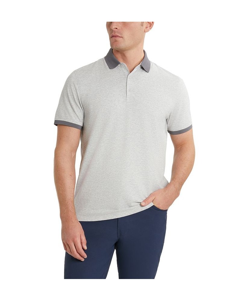 Men's Solid Button Placket Polo Shirt PD04 $28.98 Polo Shirts