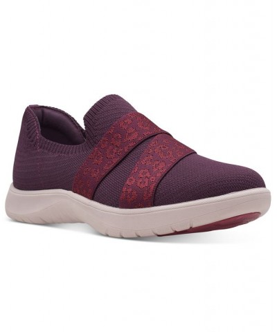 Women's Adella Stride Cloudsteppers Slip-On Sneakers Red $47.00 Shoes