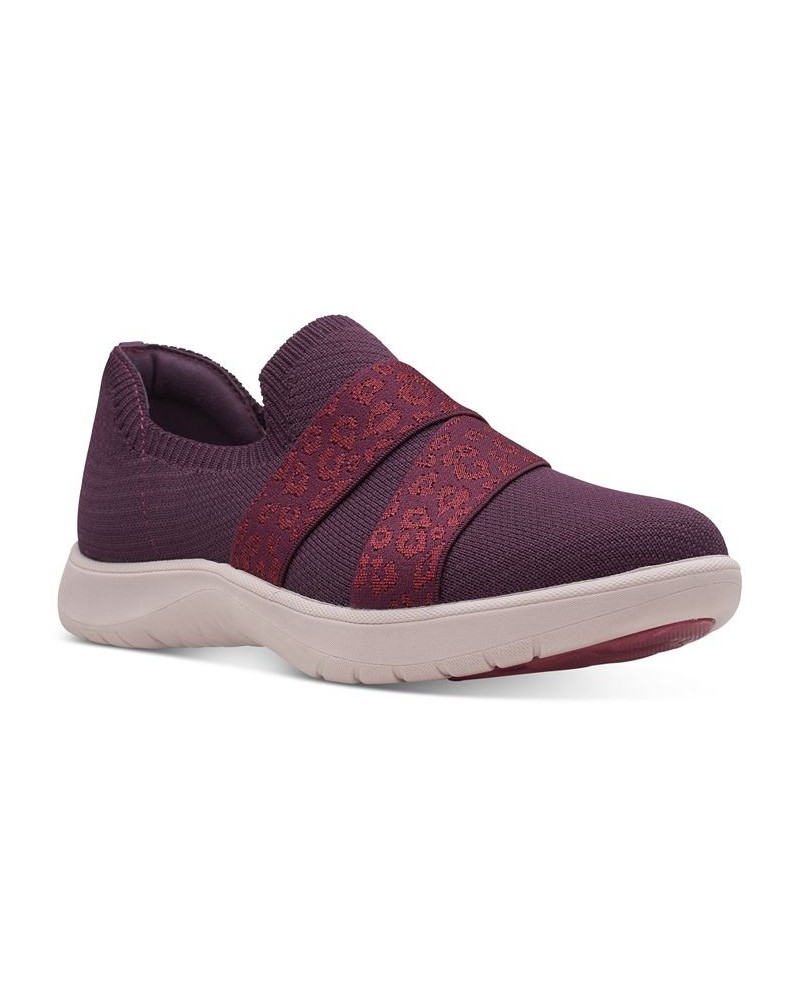 Women's Adella Stride Cloudsteppers Slip-On Sneakers Red $47.00 Shoes