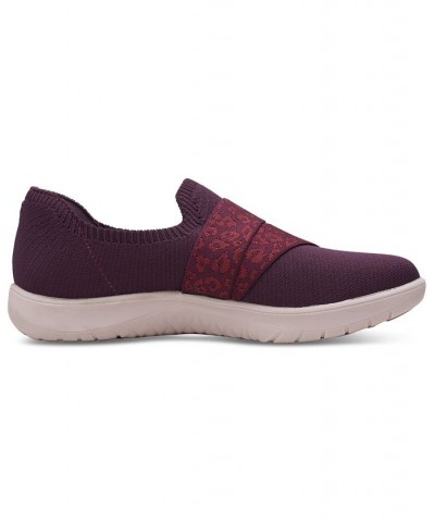 Women's Adella Stride Cloudsteppers Slip-On Sneakers Red $47.00 Shoes