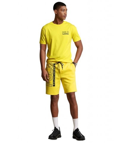 Men's Classic-Fit Logo Jersey Crewneck T-Shirt Yellow $36.75 T-Shirts