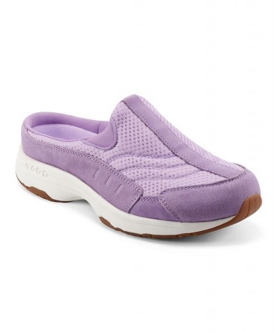 Women's Traveltime Round Toe Casual Slip-on Mules PD08 $37.92 Shoes