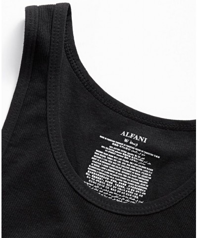 Men's 5-Pk. Moisture-Wicking Solid Tanks Black $11.00 Undershirt