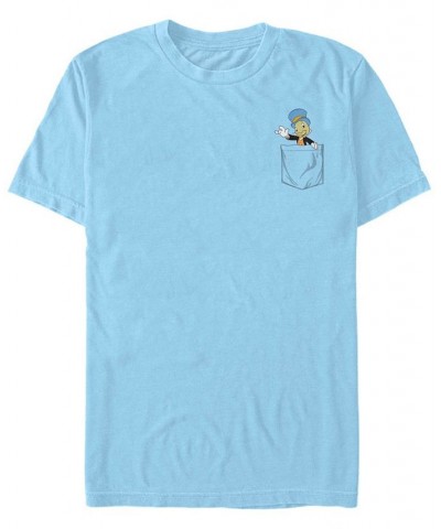 Men's Jiminy Pocket Short Sleeve T-Shirt Blue $15.05 T-Shirts