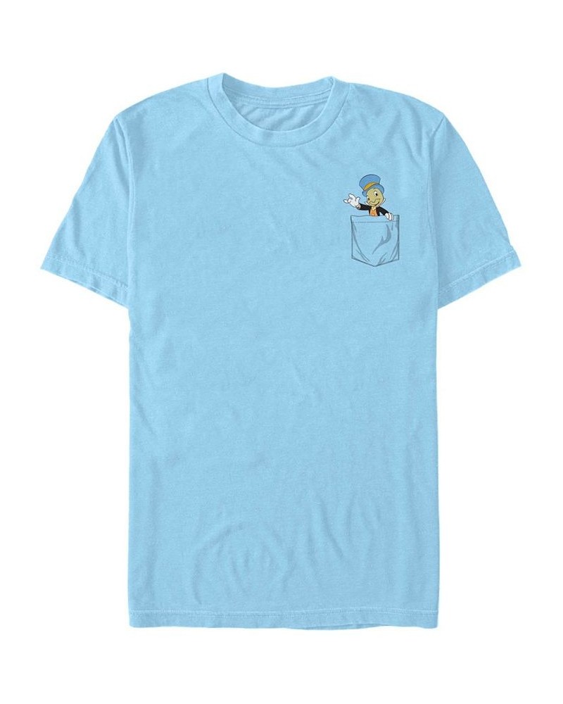 Men's Jiminy Pocket Short Sleeve T-Shirt Blue $15.05 T-Shirts