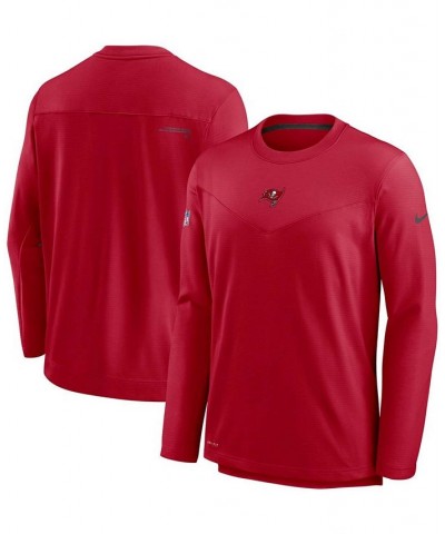 Men's Red Tampa Bay Buccaneers Sideline Team Performance Pullover Sweatshirt $34.97 Sweatshirt