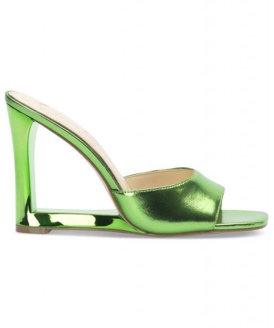 Women's Cadilyn Wedge Sandals Green $45.78 Shoes