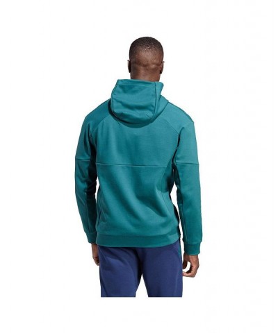 Men's Teal LA Galaxy 2023 Player Travel Pullover Hoodie $43.00 Sweatshirt