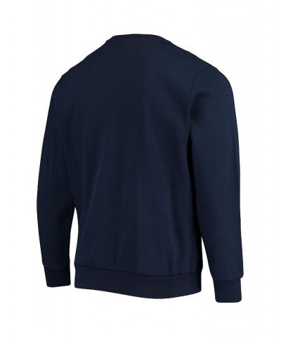 Men's Navy Denver Broncos Pocket Pullover Sweater $40.49 Sweaters