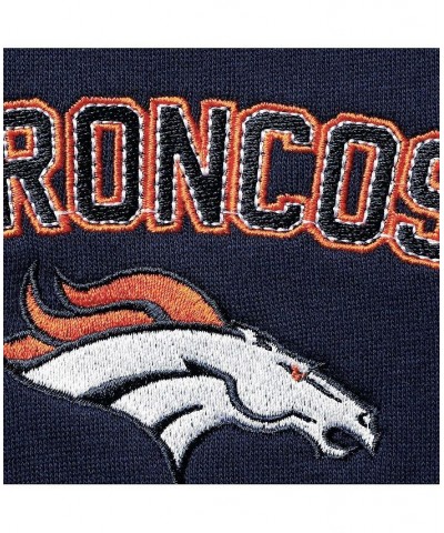 Men's Navy Denver Broncos Pocket Pullover Sweater $40.49 Sweaters