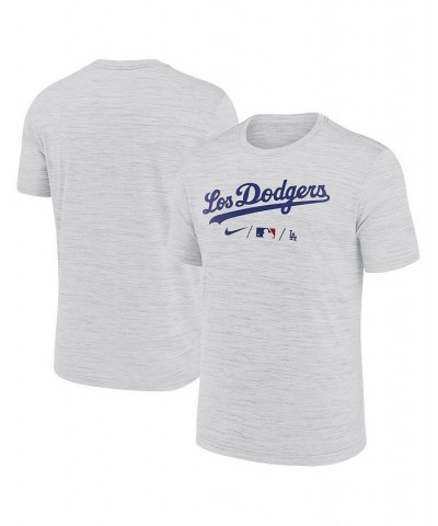 Men's Los Angeles Dodgers Authentic Collection Gray City Connect Velocity Performance T-shirt $24.74 T-Shirts