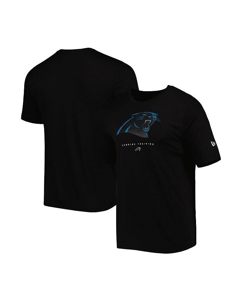 Men's Black Carolina Panthers Combine Authentic Ball Logo T-shirt $14.26 T-Shirts