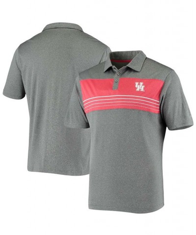 Men's Heathered Charcoal Houston Cougars Smithers Polo $26.99 Polo Shirts